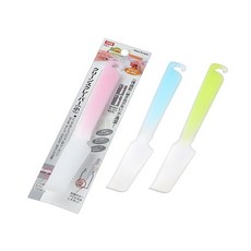 樸樂烘焙材料 日本製 一體成形三色果醬刮刀 21.5cm 清潔鏟 刮刀, 1個