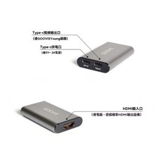 GOOVIS HDMI 轉 Type-c 影音轉換器, 1個