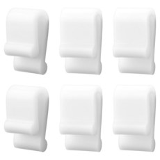 Gosknor 더치오븐 뚜껑 보호 클립 6개 적층 범퍼 보관용 화이트 153712