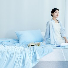 프로젝트슬립 아이스 냉감 여름 차렵이불, 쿨 블루
