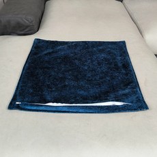新品雪花絨客廳沙發抱枕套大靠墊靠枕不含芯枕頭床上靠背輕奢感, 青黛松霧（枕套）