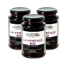 프랑스 라 그랑 에피세리 드 파리 blueberry 바이오 블루베리잼 315g, 3개