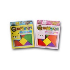 칠교 놀이 퍼즐 맞추기 어린이 두뇌 향상 장난감[W7F7771], 본상품