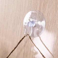 (1+1) 후크형 압축 큐방 4cm (5개입) 걸이 흡착판 다용도 고무 압착 고정 소품 용품 DIY, 상세설명 참조