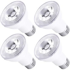 LumStory Par20 LED 홍수 전구 5000K 일광 조광 50W 할로겐 교체 7W E26 40도 스팟 빔 각도 실내 트랙 오목 조명 4팩, Daylight White, 12 Count (Pack of