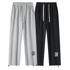 남성 와이드 밴딩 팬츠 트레이닝 조거 바지 슬랙스 캐주얼 바지