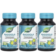 네이처스웨이 홍경천 효능 추출물 Rhodiola 250mg 60캡슐 3병, 60정