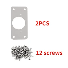 힌지 수리 고정 플레이트 캐비닛 문짝 보호 주방 옷장 신발, 02 4KA 2pcs 12screws