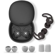 라발스 이어플러그 소음방지 차단 수면 귀마개 블랙, 1쌍, 1세트