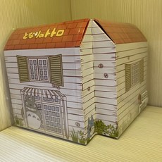 となりのトトロ 龍貓 宮崎駿 刺繡手帕禮盒組 可愛屋型包裝, 1個, 綠色
