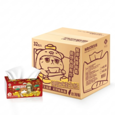 棠品居 抽取式衛生紙 12包/箱, 1箱, 【箱購】紅色 喵喵衛生紙 1箱32包
