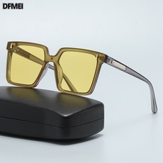 DFMEI 網紅款墨鏡女大框遮臉方形太陽鏡 防紫外線ins風大臉潮太陽眼鏡