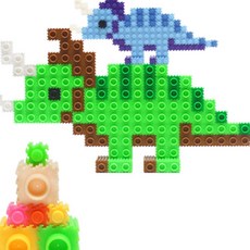 이지툭툭 빅블럭 350g 리필 18색 조립블럭