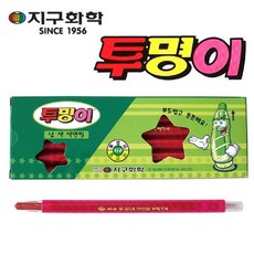 지구화학 투명이 색연필, 빨강, 12개입, 1색, 1개