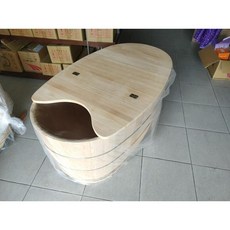 100%台灣檜木泡澡桶4.2尺含可掀式保溫蓋整組, 1個