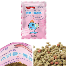 금붕어 전용 고급어분 비타민 미네랄함유 체색강화 부상성 수질오염방지 물고기밥 150G