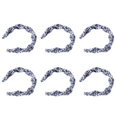 6PCS 조정 커튼 타이백 커튼 홀더 클립 세트는 심플한 터치와 호환됩니다, 흰색과 짙은 파란색
