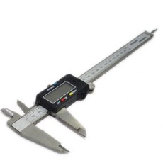 不鏽鋼游標卡尺 8吋 盒裝 電子式 帶深度測量桿 LCD 測量卡尺 0-200MM, 1個