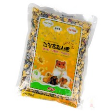 퐁치셀 햄스터 다람쥐 기니피그 건강사료 600g 햄스터먹이, 1개