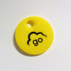 Go 圓形掛飾, go黃鑰匙套, 1個