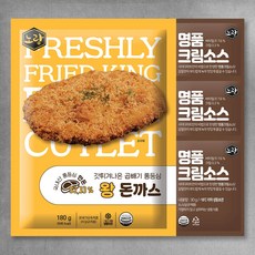 노랑갓튀겨나온 곱빼기돈까스, 180g, 3개