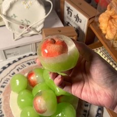 수제 슬랑이 청사과 스퀴시 샤베트 말랑이 쫀득볼