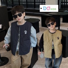 DO Kids童裝 台灣現貨-日系百搭時髦背心 時尚童裝 秋冬季新品 男童 女童 兒童 中小童 上衣 無袖 背心