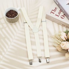 남자멜빵 컬러 멜빵 용 아이보리 여자멜빵_MCL