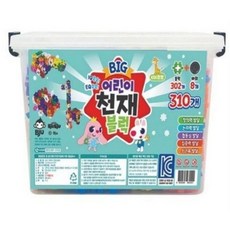 키즈팡팡 BIG 어린이 천재 사각블럭 310p, 혼합색상, 1개