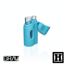 GRAV LABS 美國製 Silicone Dugout 旅行菸斗 Pipe 420 Joint, 1個, 湖水綠 LAKE GREEN