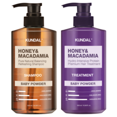 쿤달 네이처샴푸 500ml+단백질트리트먼트 500ml, 1개