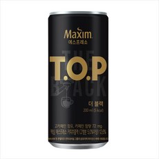 티오피 맥심 더 블랙 커피, 200ml, 36개