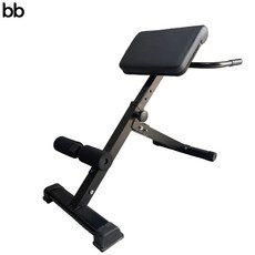 백익스텐션 체어 로만 등 홈트 로망 헬스장 기립근 복근 강화 덤벨 기구 다기능 복부 벤치, 블랙 전체