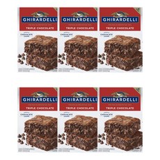 Ghirardelli 기라델리 트리플 초콜릿 프리미엄 브라우니 믹스 3.4kg, 6개