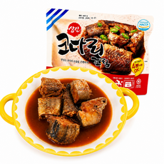 마켓큐브 전자렌지 코다리 조림 명태 간편 술안주 캠핑용 생선반찬, 1개, 400g