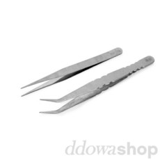또또몰 스텐레스정밀핀셋 후크형 정밀핀셋집게 정밀핀셋세트, 1개
