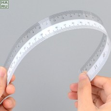 잘 휘어지는자 플라스틱 눈금자 일자 이중 표시 직선자 15cm자 학생자 문구 커팅자 문구용자, 15cm