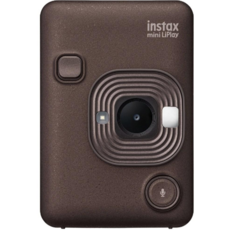 FUJIFILM instax mini LiPlay 聲控趣味拍立得相機，多款濾鏡，藍牙連接手機無線列印，輕巧便攜, 1個, INS LiPLAY C BRONZE VN EX D