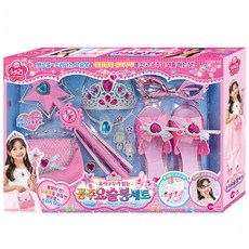 원앤원 미용놀이 미용실 체리공주 요술봉 구두 왕관 액세서리 세트, 1개, 상세페이지 참조