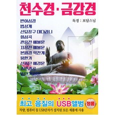 천수경 금강경 보담스님 독경 불경 USB 음악