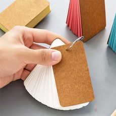 퐁치셀 링 메모지 단어장 귀여운메모지, 민트