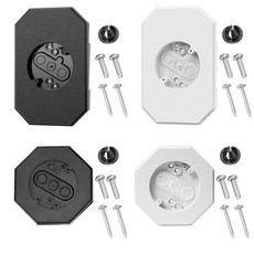 사이딩 라이트 장착 블록 설치 키트 전기 상자가 내장된 실외 플레이트 간편한, 1개, 4. Long Black