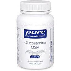 Pure Encapsulations 葡萄糖胺MSM保健膠囊, 1罐, 60顆