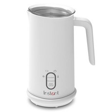 인스턴트 포트 밀크 프로더 4-in-1 전기 스티머 10온스/295ml 자동 온냉 폼 메이커 및 라떼 카푸치노 마키아토용 워머 500W 화이트 제품, 화이트 밀크 거품기