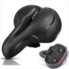 스프링 자전거 안장 블랙 무통증자전거안장커버, 1개, 코일스프링 서스펜션 무통증안장