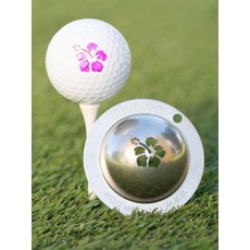 Tin Cup 골프공 커스텀 볼마커 정렬 도구 샷 조준 악세서리, 01 Yellow