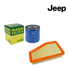 Jeep 지프 랭글러 JL 엔진오일필터 + 에어필터세트, 1세트, 랭글러JL