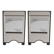 노트북 노트북 용 PCMCIA 어댑터 카드 리더기에 PC 카드 CF에 2PCS 컴팩트 플래시 CF, 표시된 대로