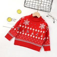 CRYSTALHOUSE 男女童聖誕雪花針織衫 [T231]