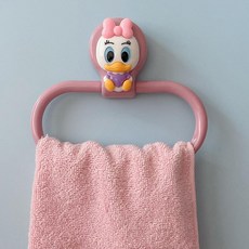 누마 캐릭터 어린이집수건걸이 유치원 귀여운 손수건 후크 거치대 욕실 행거 타월걸이 접착식 타올걸이, 1개, 데이지